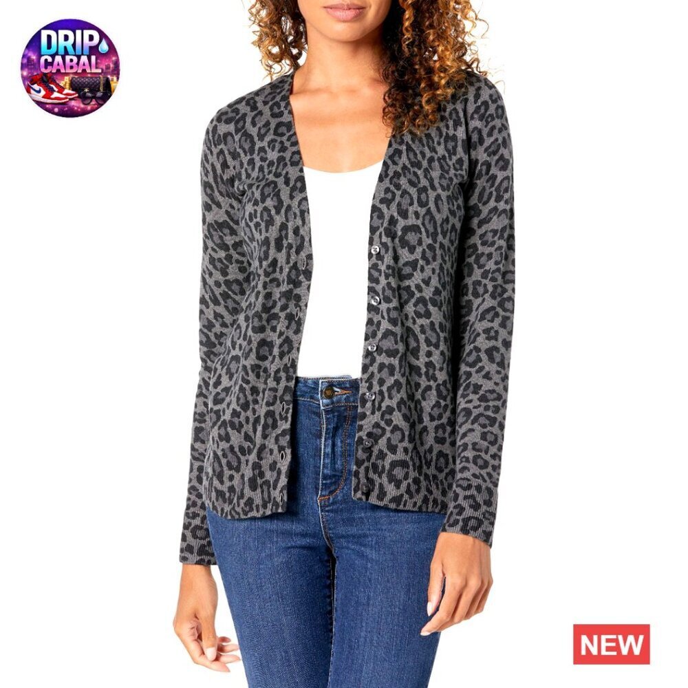 Lightweight V-Neck Cardigan Sweater Classic Layering Piece Regular Fit Cotton